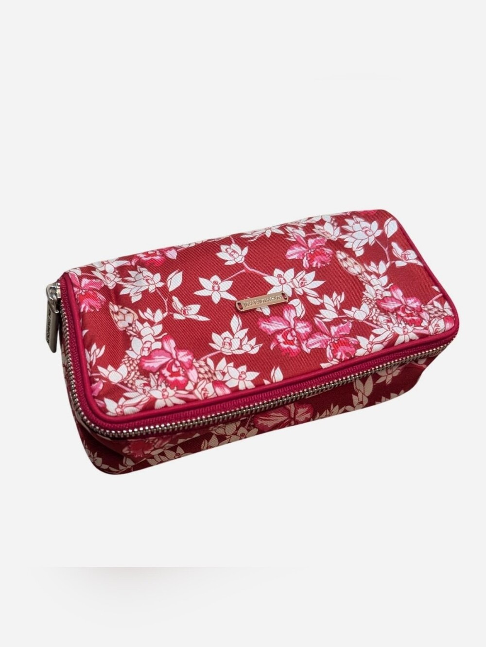 Jim Thompson silk mirror rectangle Case Chinese New Year Snake Cosmetics Pouch